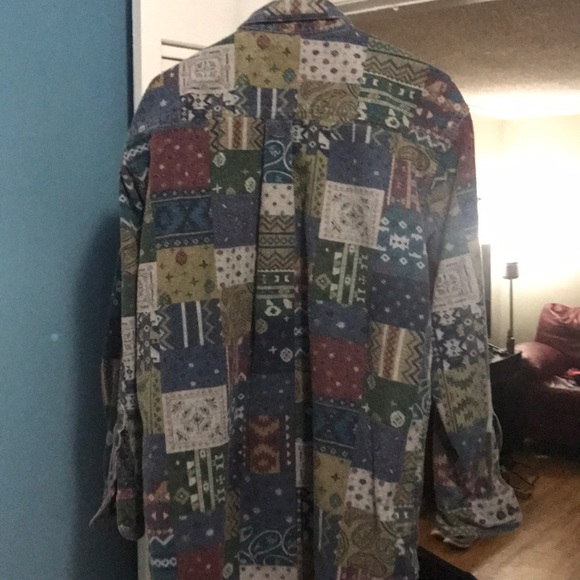 Woolrich Vintage Button down pattern longsleeve - Picture 2 of 2